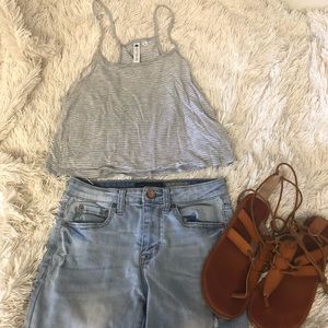 Cotton On Grey Striped Tank Top